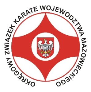 Logo Okręgowego Związku Karate Województwa Mazowieckiego